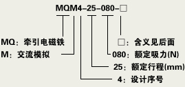 水泥包装机电磁铁MQM04-25-080FW